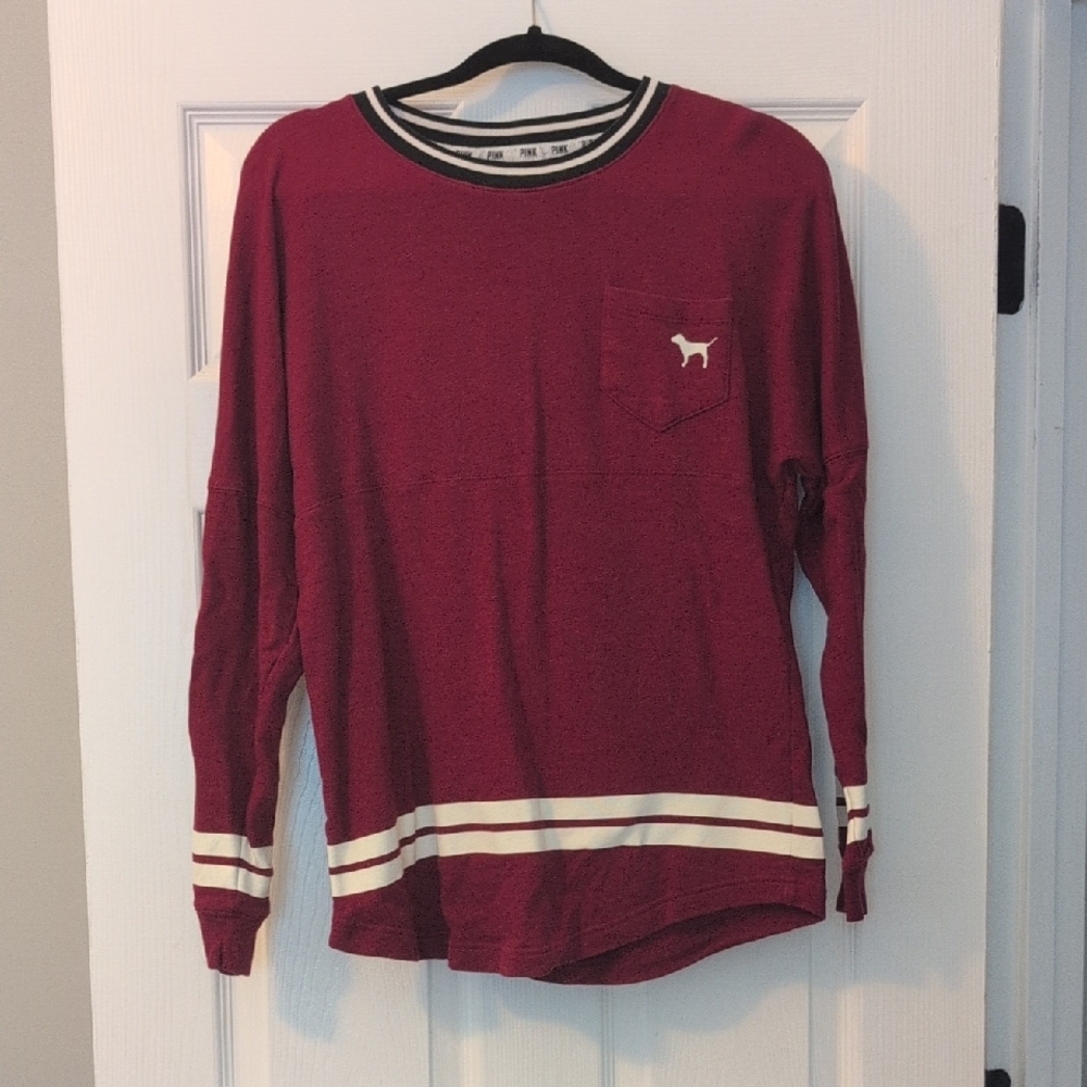PINK Victoria's Secret Burgundy Top